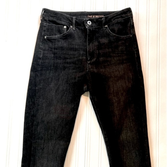 &Denim 360* Stretch Black Wash High Waist Skinny Jeans,‎ size 31 x 32 - Picture 3 of 13
